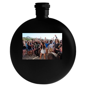 Selena Gomez Round Flask