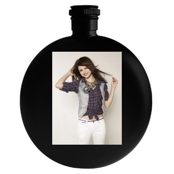 Selena Gomez Round Flask