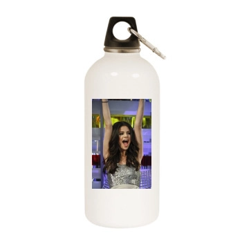 Selena Gomez White Water Bottle With Carabiner