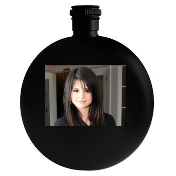 Selena Gomez Round Flask