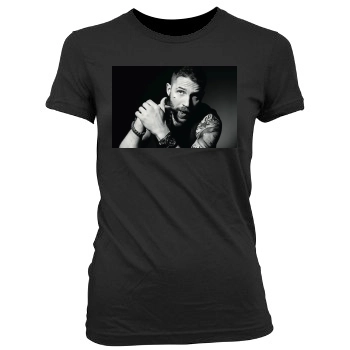 Tom Hardy Women's Junior Cut Crewneck T-Shirt