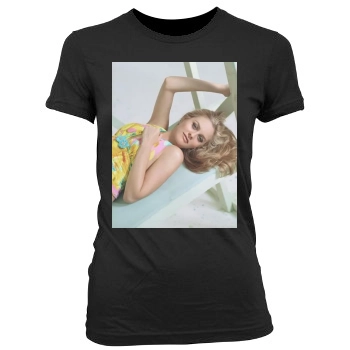 Alicia Silverstone Women's Junior Cut Crewneck T-Shirt