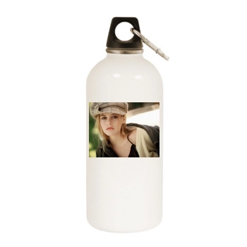 Alicia Silverstone White Water Bottle With Carabiner