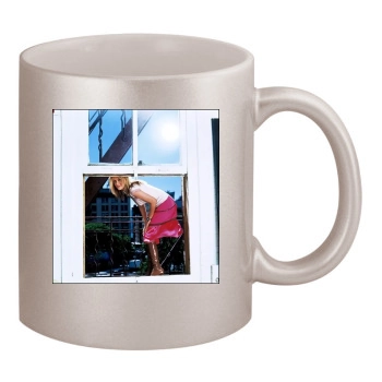 Alicia Silverstone 11oz Metallic Silver Mug