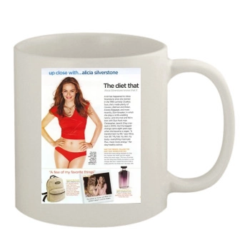 Alicia Silverstone 11oz White Mug