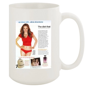 Alicia Silverstone 15oz White Mug