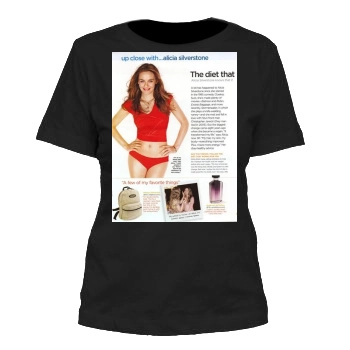 Alicia Silverstone Women's Cut T-Shirt