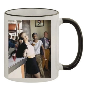 Alicia Silverstone 11oz Colored Rim & Handle Mug