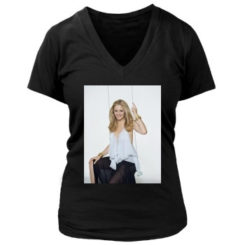 Alicia Silverstone Women's Deep V-Neck TShirt