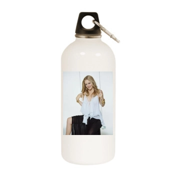 Alicia Silverstone White Water Bottle With Carabiner