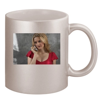 Alicia Silverstone 11oz Metallic Silver Mug