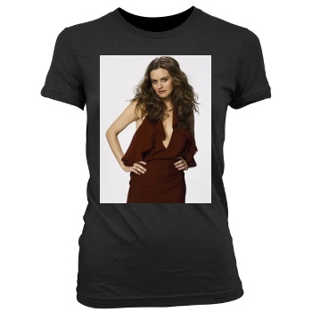 Alicia Silverstone Women's Junior Cut Crewneck T-Shirt