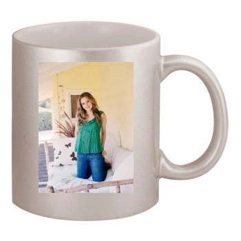 Alicia Silverstone 11oz Metallic Silver Mug