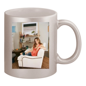 Alicia Silverstone 11oz Metallic Silver Mug