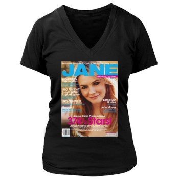 Alicia Silverstone Women's Deep V-Neck TShirt