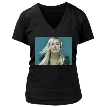 Alicia Silverstone Women's Deep V-Neck TShirt