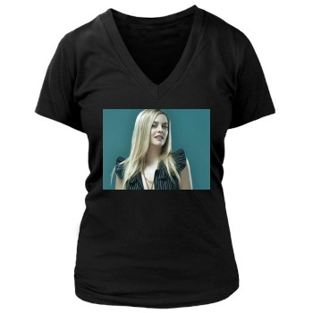 Alicia Silverstone Women's Deep V-Neck TShirt