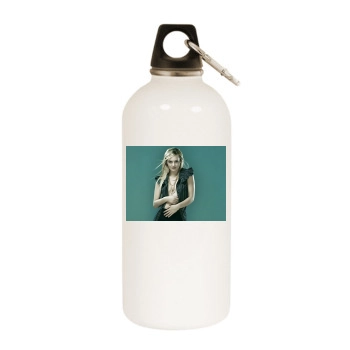 Alicia Silverstone White Water Bottle With Carabiner