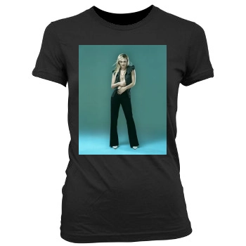 Alicia Silverstone Women's Junior Cut Crewneck T-Shirt