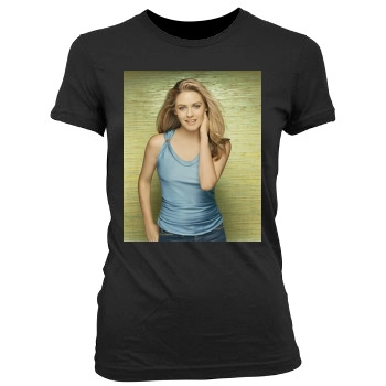 Alicia Silverstone Women's Junior Cut Crewneck T-Shirt