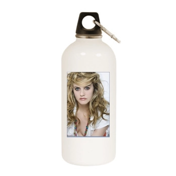 Alicia Silverstone White Water Bottle With Carabiner