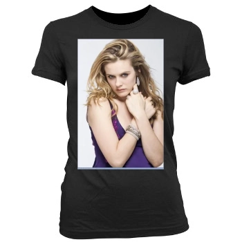 Alicia Silverstone Women's Junior Cut Crewneck T-Shirt