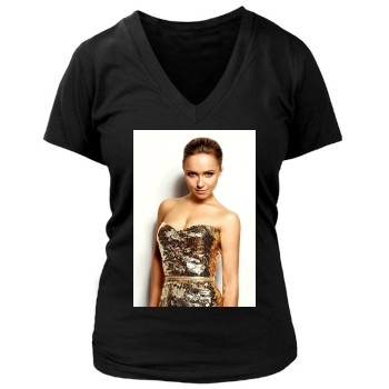 Hayden Panettiere Women's Deep V-Neck TShirt