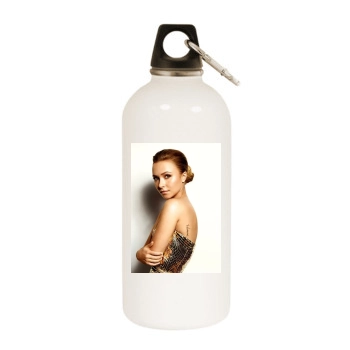 Hayden Panettiere White Water Bottle With Carabiner