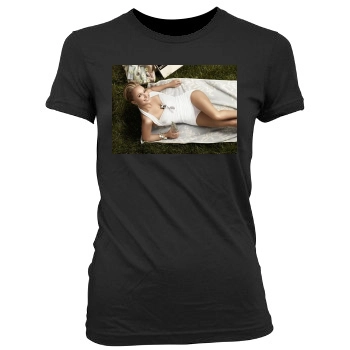 Hayden Panettiere Women's Junior Cut Crewneck T-Shirt