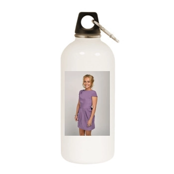 Hayden Panettiere White Water Bottle With Carabiner