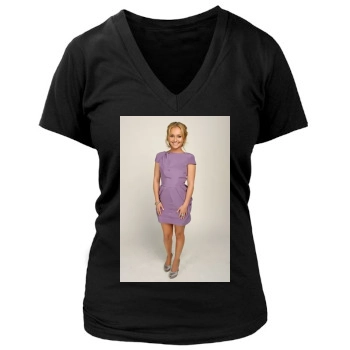 Hayden Panettiere Women's Deep V-Neck TShirt