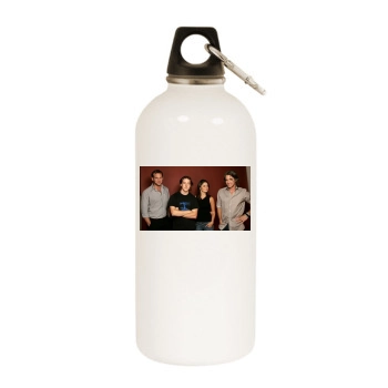 Shiri Appleby White Water Bottle With Carabiner