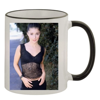 Shiri Appleby 11oz Colored Rim & Handle Mug