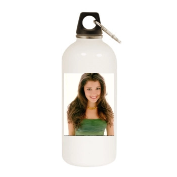 Shiri Appleby White Water Bottle With Carabiner