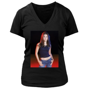 Shiri Appleby Women's Deep V-Neck TShirt