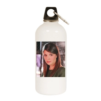 Shiri Appleby White Water Bottle With Carabiner