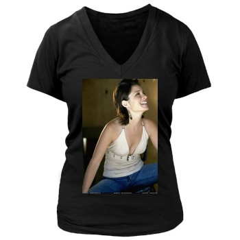 Shiri Appleby Women's Deep V-Neck TShirt