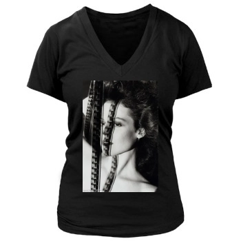 Sigourney Weaver Women's Deep V-Neck TShirt