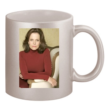 Sigourney Weaver 11oz Metallic Silver Mug