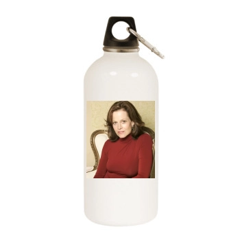 Sigourney Weaver White Water Bottle With Carabiner