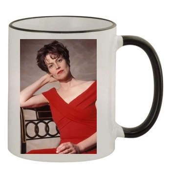 Sigourney Weaver 11oz Colored Rim & Handle Mug