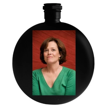 Sigourney Weaver Round Flask