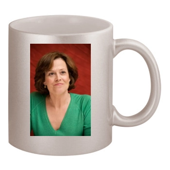 Sigourney Weaver 11oz Metallic Silver Mug