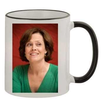 Sigourney Weaver 11oz Colored Rim & Handle Mug