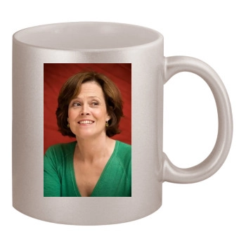 Sigourney Weaver 11oz Metallic Silver Mug