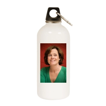 Sigourney Weaver White Water Bottle With Carabiner