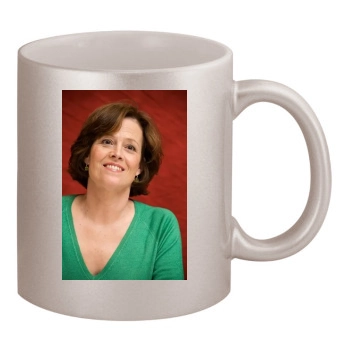 Sigourney Weaver 11oz Metallic Silver Mug