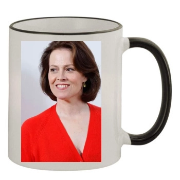 Sigourney Weaver 11oz Colored Rim & Handle Mug