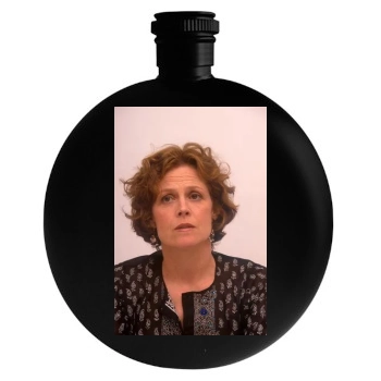 Sigourney Weaver Round Flask