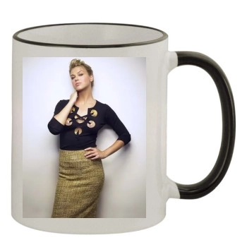 Adrianne Palicki 11oz Colored Rim & Handle Mug